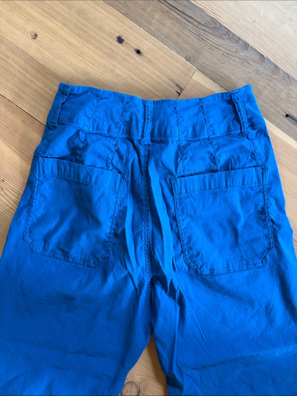 Maeve Anthropologie wide leg crop Colette pants in blue - Picture 5 of 6